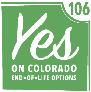 Yes on Colorado End of Life Options campaign logo for medical aid in dying law