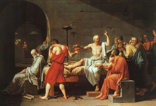 Paining the Death of Socrates