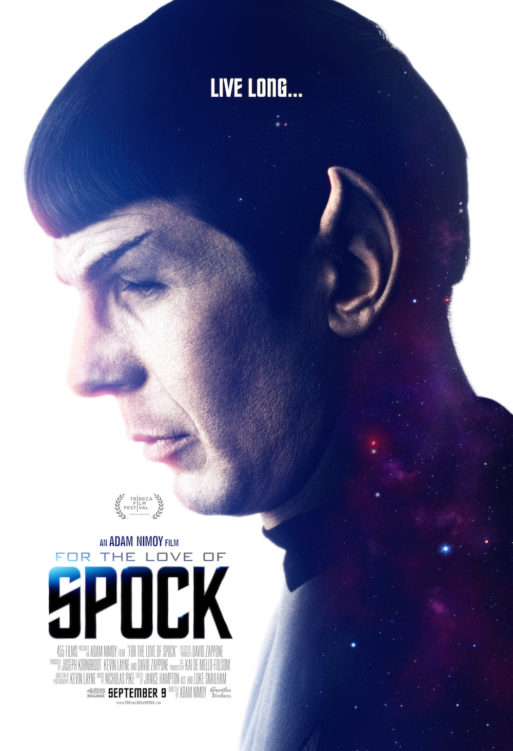 Movie poster for the Leonard Nimoy documentary featuring Nimoy in his Spock costume