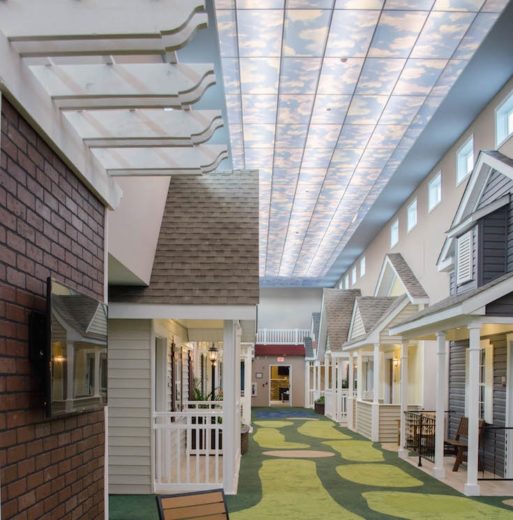 The Lantern assisted living facility lighting 