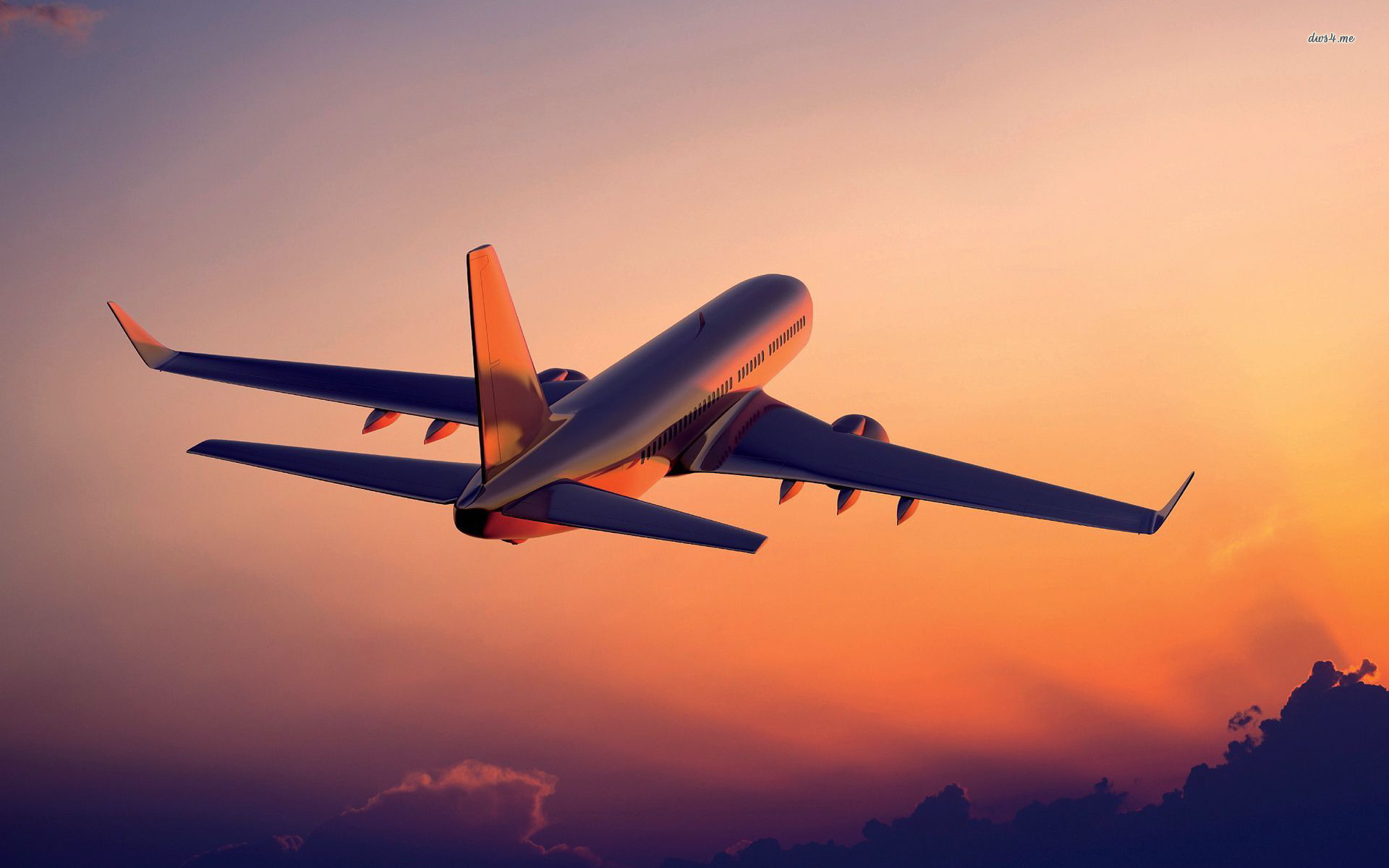An airplane flying shows traveling abroad can be fun even if you don't feel well