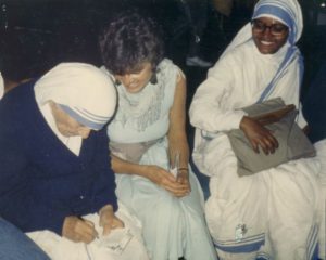 Mother Teresa and Cassandra Christensen talk about AIDS 