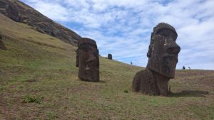 Moai statues symbolizing Easter Island because rapamycin was first discovered there
