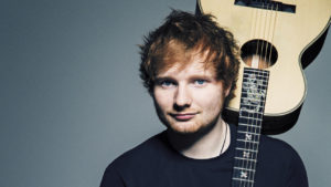 Ed Sheeran with his guitar