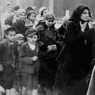 Children awaiting transportation