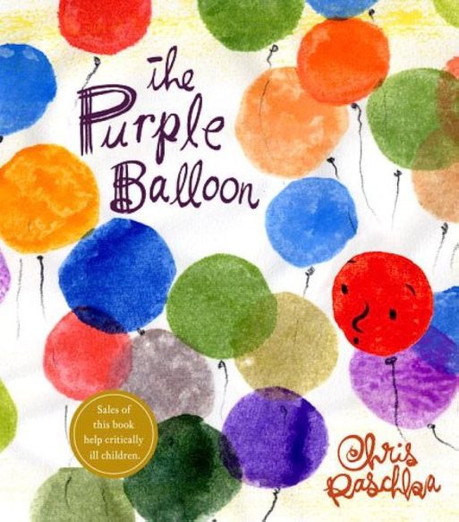 children's book cover "the purple balloon"