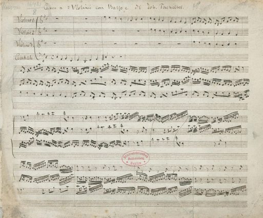Canon in D major sheet music