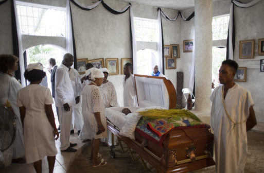 Funeral of Vodou practitioner Max Beauvoir