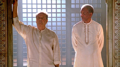 Still of a scene from The Bucket List with Morgan Freeman and Jack Nicholson