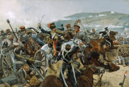 Relief depicting the "Charge of the Light Brigade"