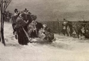 Painting of the Landing of the Pilgrims