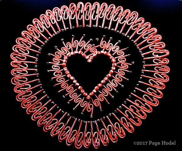 Candy cane heart