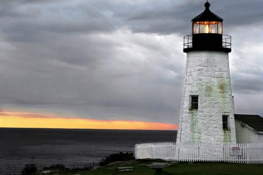 A lighthouse symbolizes hope and solace