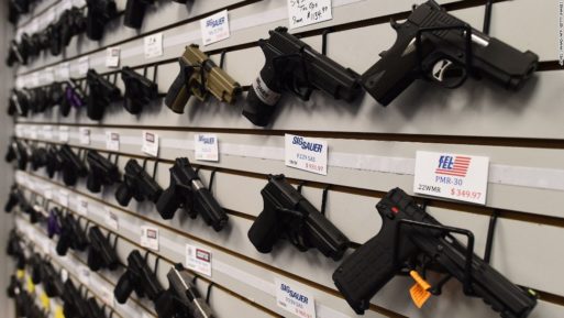 A display of handguns for sale limiting gun ownership would aid suicide prevention
