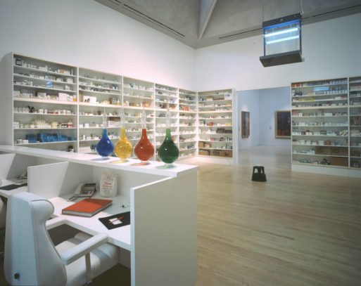 Photo of Damien Hirst's installation "Pharmacy"