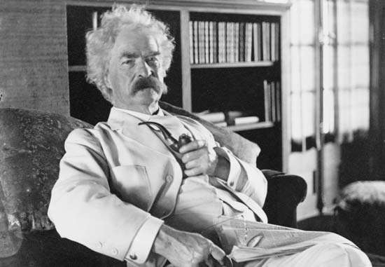 Author Mark Twain aka Samuel Clemens 