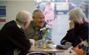 People talking at a Death Cafe