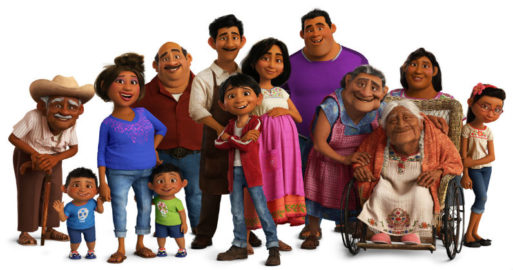 Multigenerational family in "Coco"