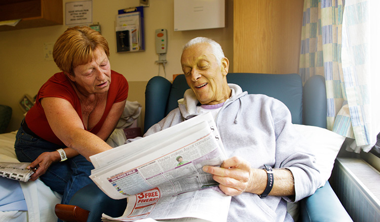 Man with end-stage renal disease getting palliative care