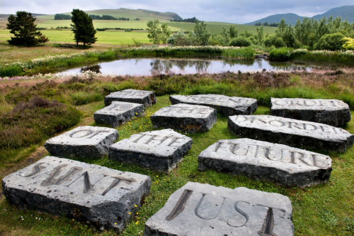 An Image of Little Sparta one of the art gardens in Scotland