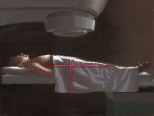 Painting "Radiation" part of cancer therapy, byRobert Pope