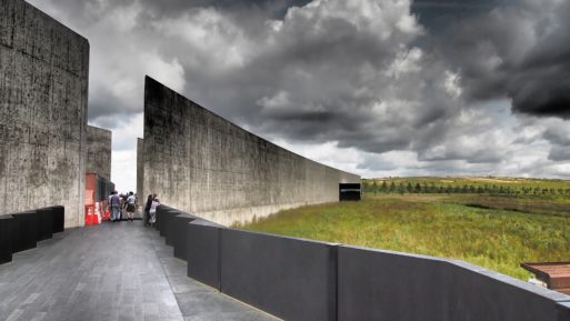 Entrance tp Flight 93 Memoirial which now includes the Tower of Voices