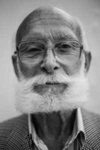 An image of an elderly man with Alzheimer's disease