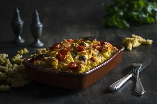 Image of a casserole which is a popular item for a meal train