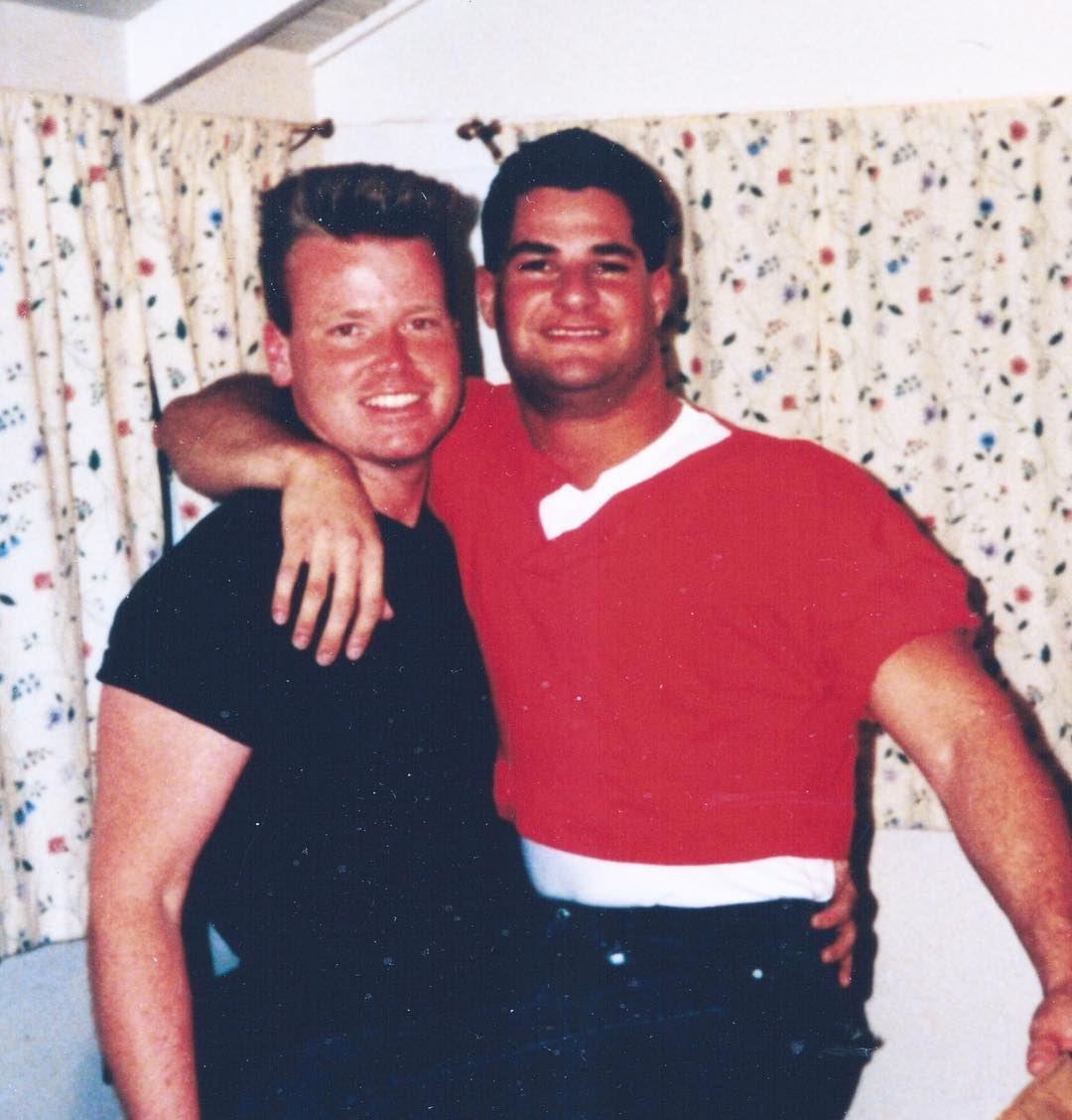 Photo of two men from The Aids Memorial Instagram page.