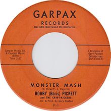 "Monster Mash" single debuted in 1962