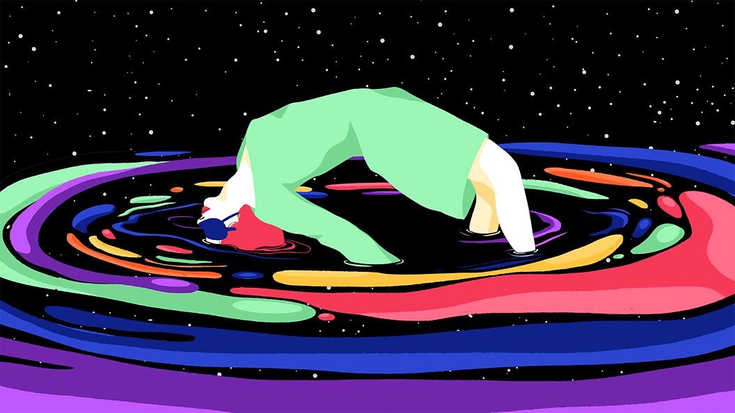 A visual representation of the effects of DMT