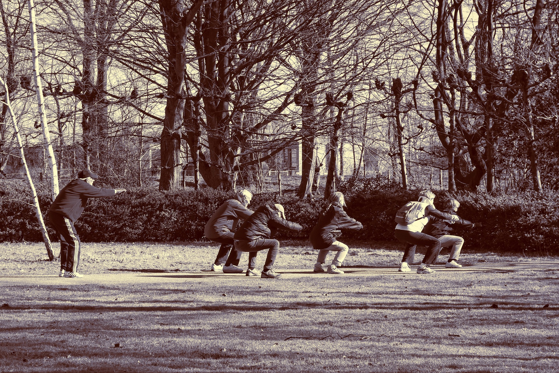 an image of people participating in regular exercise in a park