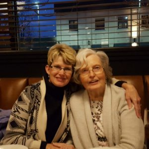 Photo of Melissa and her mother.