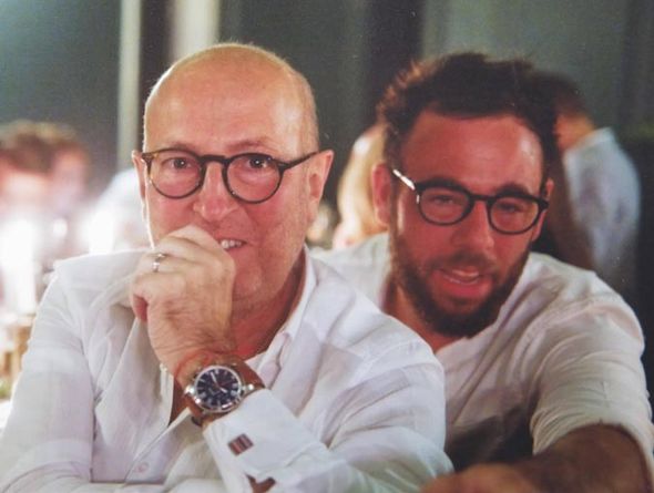 Photo of Mike Jacobs and his son Josh.