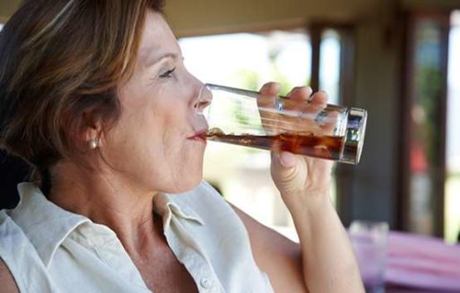 Postmenopausal women drinking low-calorie sweetened beverage