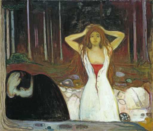 Ashes by Edvard Munch is in the series "Frieze of Life"