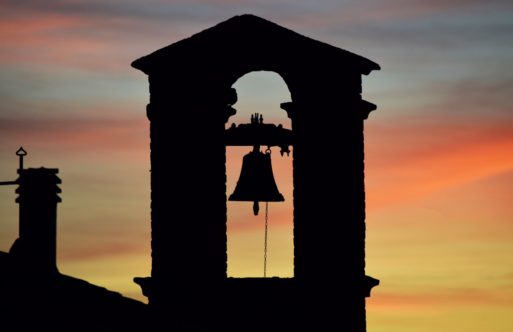 silhouette of a bell symbolizing the death knell 