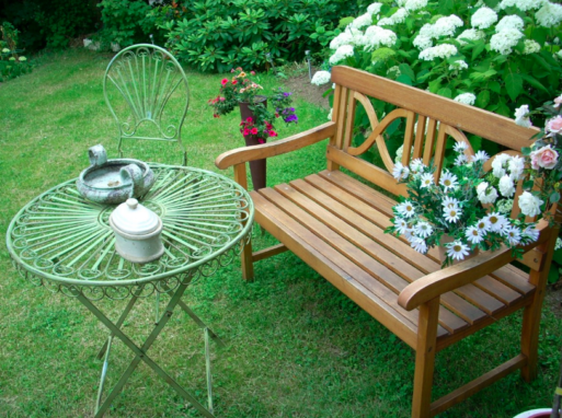 Create a memory garden with a bench so you can linger.