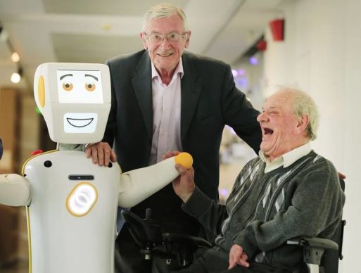 Stevie II the robot to help loneliness in the elderly