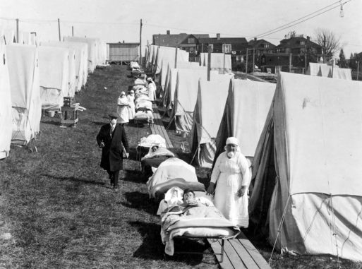 Image of influenza hospital from the last pandemic in 1918