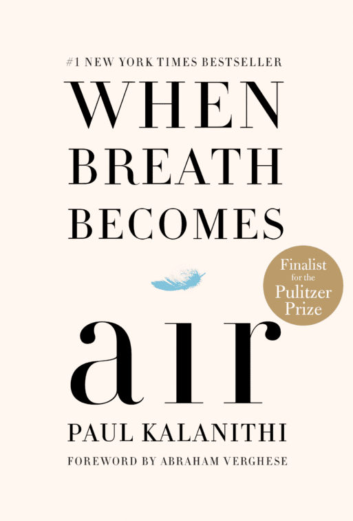 The cover of "When Breath Becomes Air" by Paul Kalanithi.