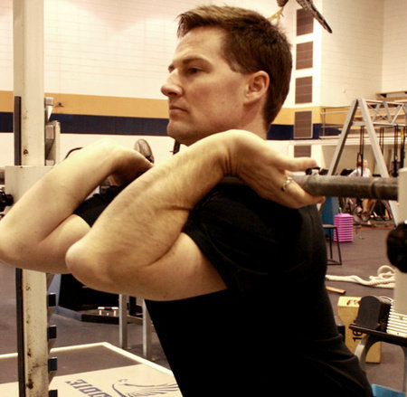 William Smith exercising in the gym