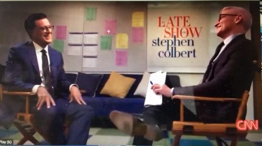 Anderson Cooper interviews Stephen Colbert about loss.