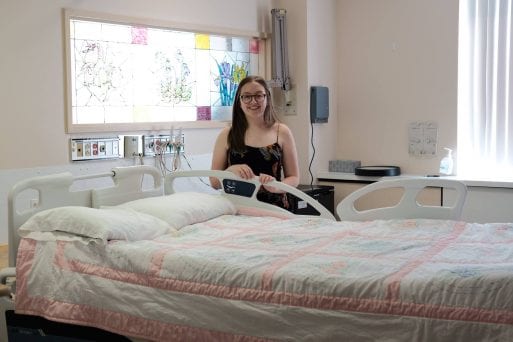 Sophie Peckford helps fundraise for the Cuddle Beds