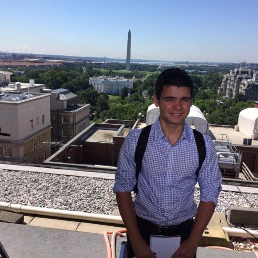 Stephen on a Washington D.C. rooftop 