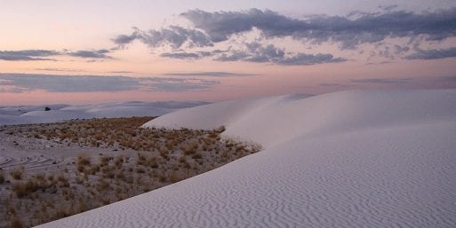 Image of White Sands National Park where you can legally scatter cremation ashes