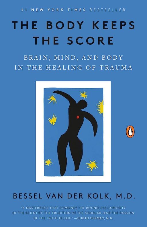 the body keeps the score blue book cover