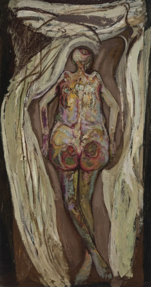 Female Corpse Back View by Hyman Bloom shows death and decay