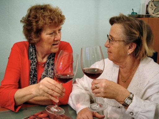 Women drinking wine at risk of alcohol related death