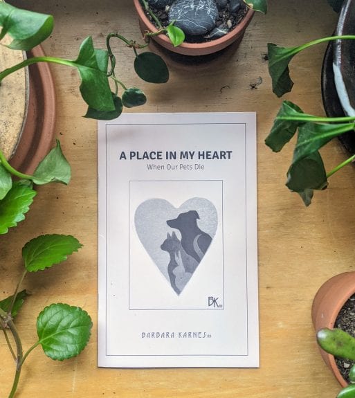 Image of A Place In My Heart When Our Pets Die By Barbara Karnes 